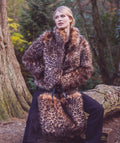 Delevingne – Tragetasche aus Kunstpelz mit Leopardenmuster