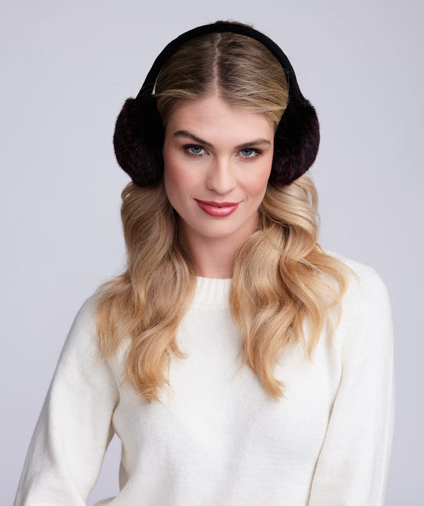 Donatella - Burgundy Faux Fur Ear Muff