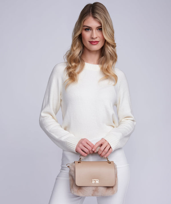 Marilyn - Honey Ombre Faux Fur Crossbody Bag