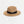 Natural Straw Fedora Hat with Black Ribbon Trim