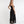 Black Lace Trim Maxi Dress with Slip-On Design