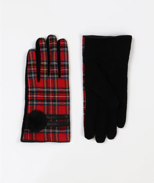Royal Stewart Tartan Gloves - Red - Accessories, Glove, Nico, Stewart, Winter Accessories