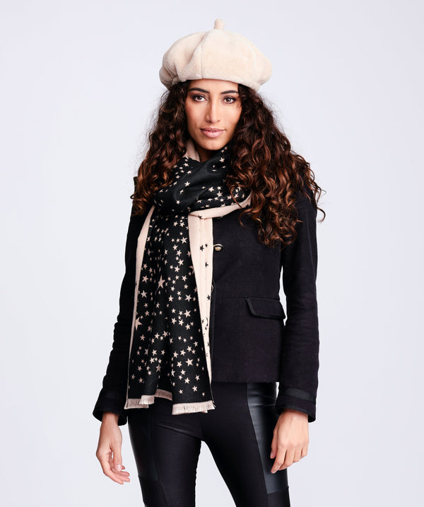 Morgan - Cream Faux Fur Beret