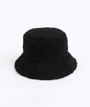 Women`s Faux Shearling Hat - Black - Accessories, Black, Faux Fur, Hat, Verity, Winter Accessories