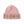 Beanie with Tartan Cuff - Blush Pink