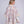 Abigail - Blush Pink Wrap with Faux Fur Trim