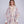 Abigail - Blush Pink Wrap with Faux Fur Trim