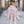 Abigail - Blush Pink Wrap with Faux Fur Trim