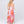 Adalia - vestido maxi sem alças rosa rosa quente