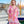Adalia - Hot Pink Abstract Print verfraaide Kaftan -cover -up