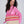 Natural and Pink Striped Tote Bag with Zip Closure and Interior Pockets