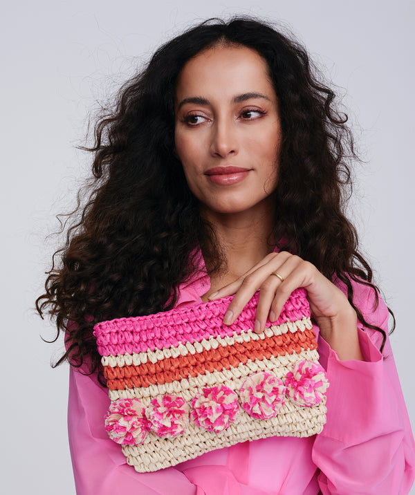 Tilda - Gestreepte clutch