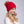 Red Soft Embellished Pom Pom Hat