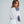 White Cotton Shirt Dress with Navy Embroidery