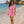 Amaya - vestido de praia listrado rosa quente