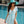 Amaya - vestido de praia listrado rosa quente
