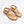 Tan Pearl Embellished Toe Post Sandal with Elasticated Bags