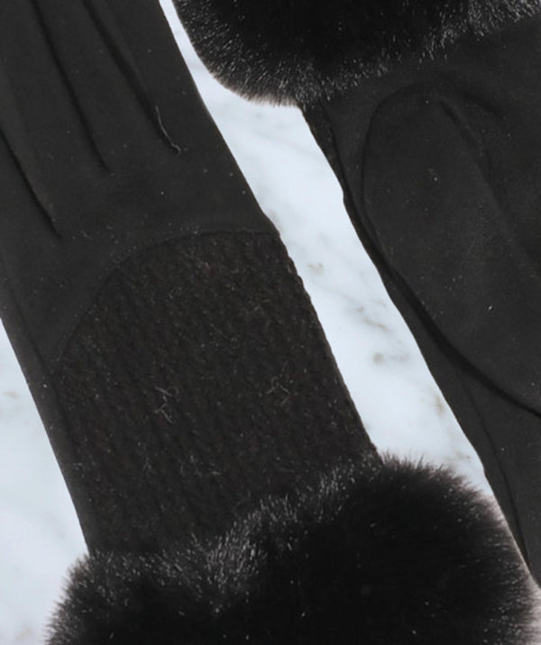 Aria – Winterhandschuhe aus Wildlederimitat