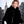 Ariana - Black Faux Suede Wrap with Plush Faux Fur Trim