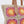 Aurora - Tan rosa Blumenhäkeltasche