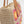 Aurora - Tan rosa Blumenhäkeltasche