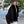 Avaline - Black Beaded Wrap with Faux Fur Trim