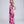 Bardolino - Fuchsia Maxi Dress with Tropical Abstract Print and Ruffle Detail