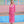 Belize - Fuchsia Paillettenspitze Kimono mit Krawattengürtel