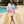 Pastel Rainbow Ombre Beach Dress in Soft Cotton