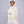 Candice - Cream Lurex Thread Wrap with Faux Fur Trim