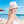 Caprini - Sombrero Fedora blanco con banda de rayas metálicas
