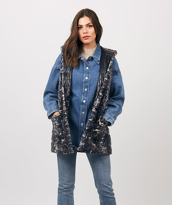 Carmen - Black Reversible Gilet