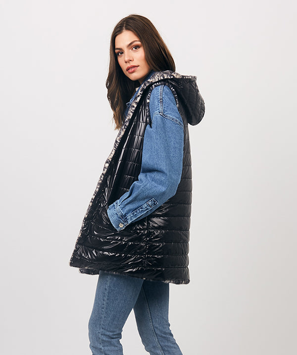 Carmen - Black Reversible Gilet
