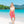 Carriba - Hot Pink Butterfly Print Beach Sarong