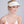 White/Natural Paper Straw Visor with Chain Belt Embellishment