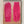 Charleigh - Hot Pink Faux Leather Roll Cuff Glove
