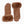 Chiara - Camel Stud Embellished Faux Fur Lined Gloves