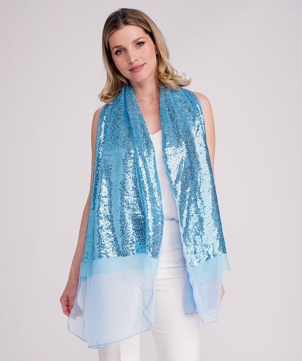 Kristallschal - Blau