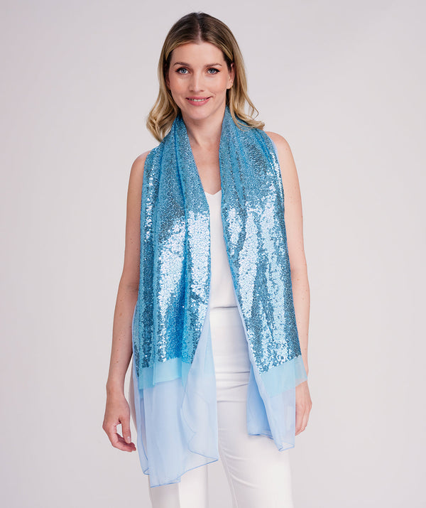 Kristallschal - Blau
