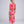 Pink Floral Print Maxi Cover Up with Beaded Embellishment