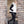 Cosette - Winter White Borg Gilet with Black Faux Leather Details