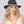 Black and White Striped Sun Protection Fedora Hat