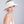 White and Natural Wide Brim Woven Straw Visor