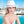 Cruise - wit zilver gestreepte stro fedora