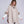 Dakota - Beige Striped Wrap with Faux Fur Trim