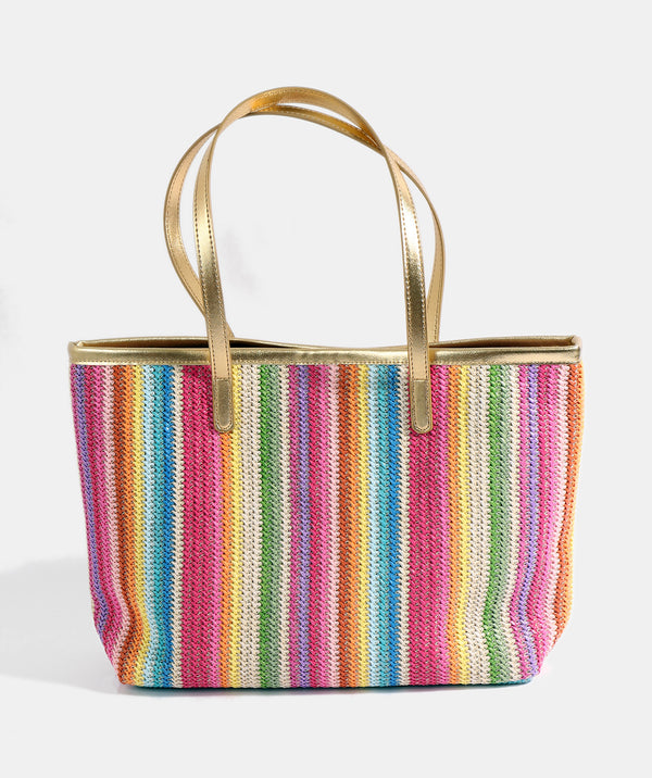 Delfina - Stripe Beach Bag