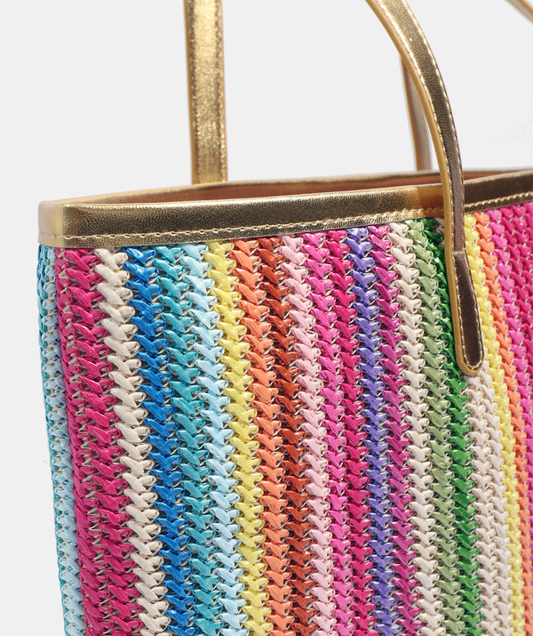 Delfina - Stripe Beach Bag