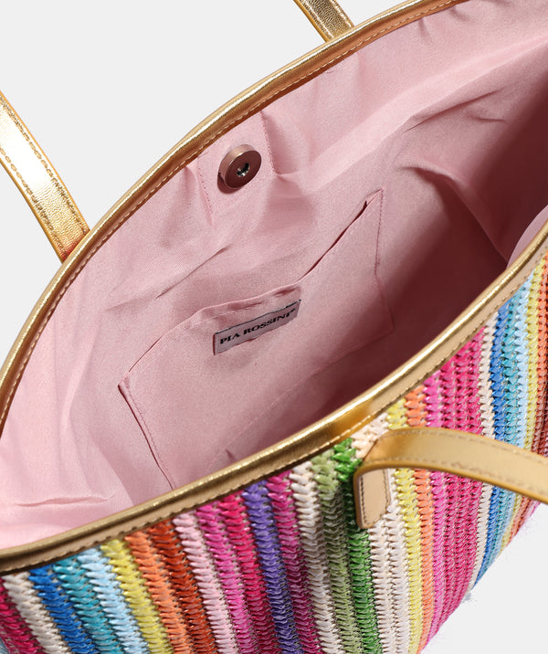 Delfina - Stripe Beach Bag