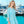 Delta - Pale Turquoise Summer Dress with Ruffle Hem