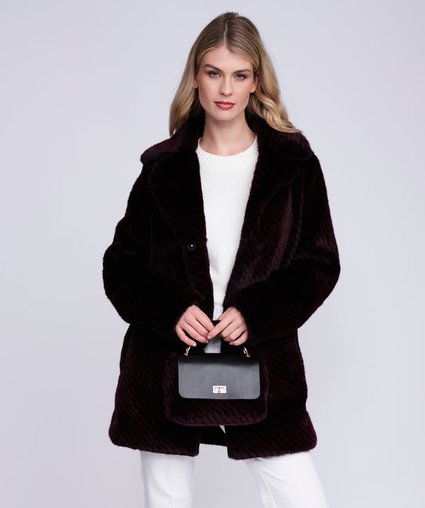 Donatella - Manteau court en fausse fourrure